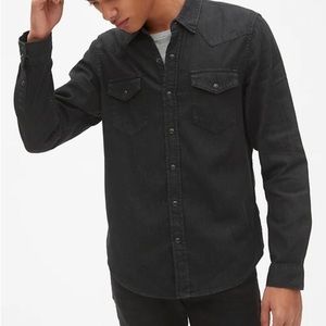 Gap 1969 denim western shirt, size L.